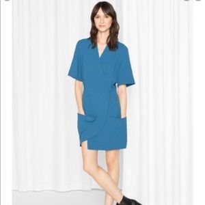 & Other Stories Blue Kimono Wrap